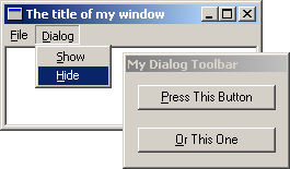 Modeless Dialogs